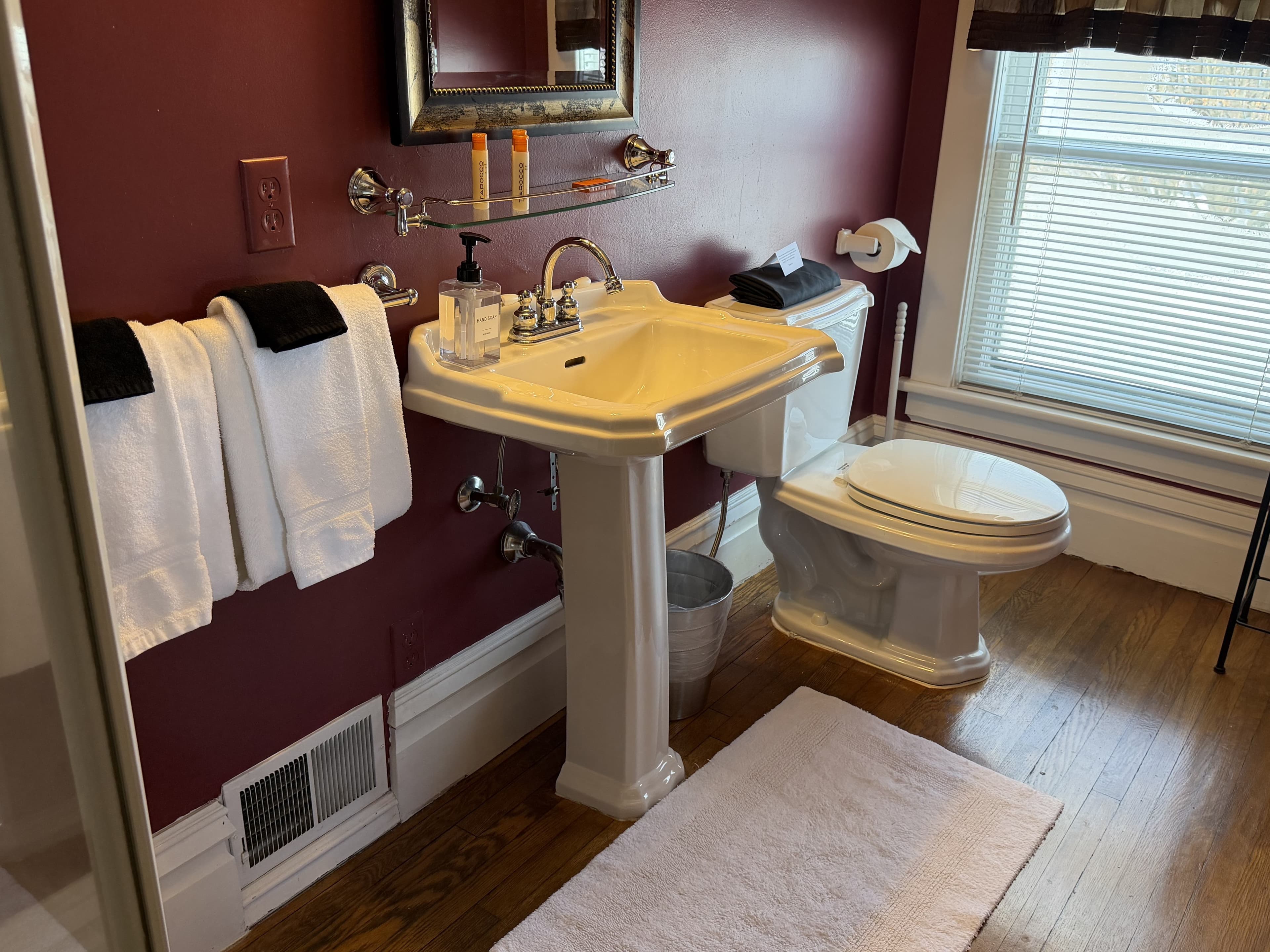 Room with ensuite bath with shower