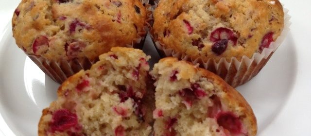 Cranberry-orange muffins